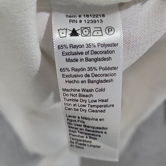 NEW Women's Jachs Girlfriend Super Soft Flannel Shirt White Size L H580 - Picture 9 of 10